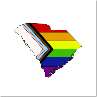 Progress pride flag - South Carolina Posters and Art